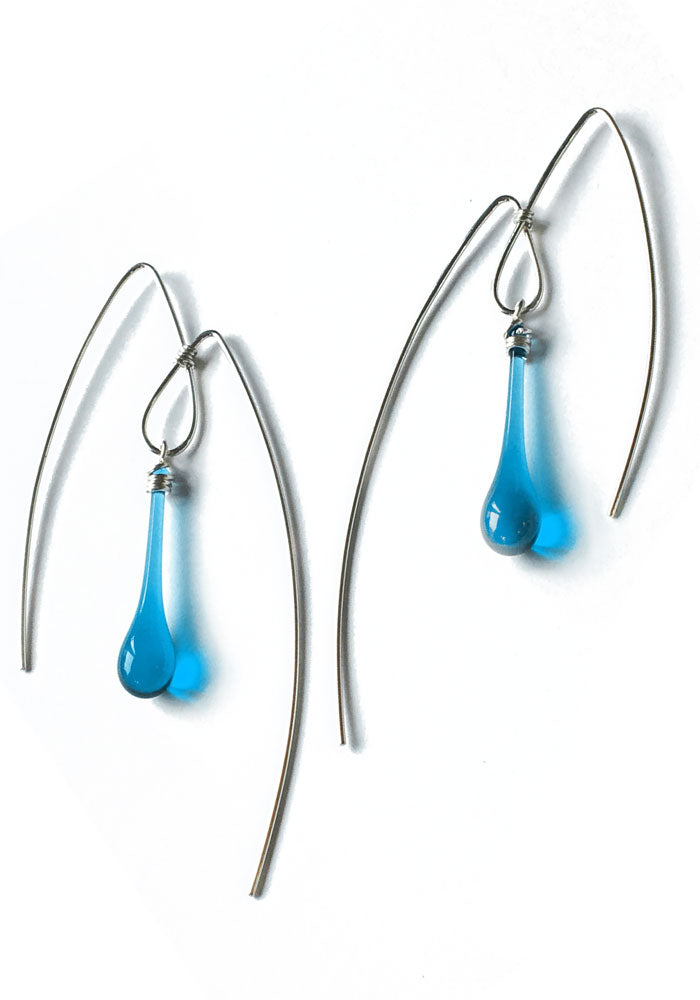 Mountain Earrings, large - glass Earrings by Sundrop Jewelry