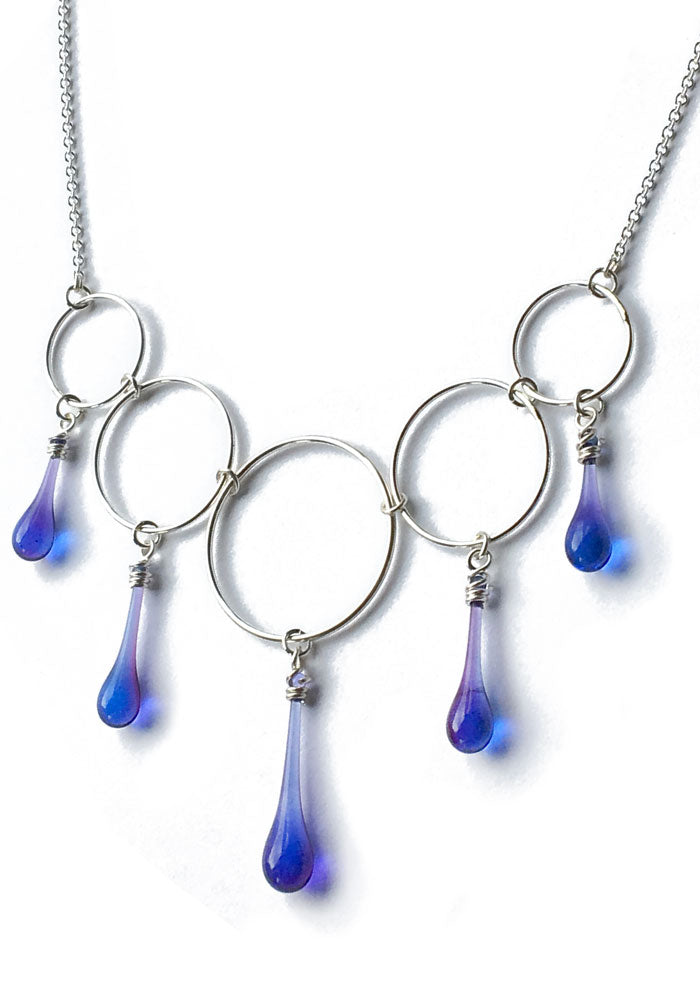 Cassiopeia Necklace - glass Necklace by Sundrop Jewelry