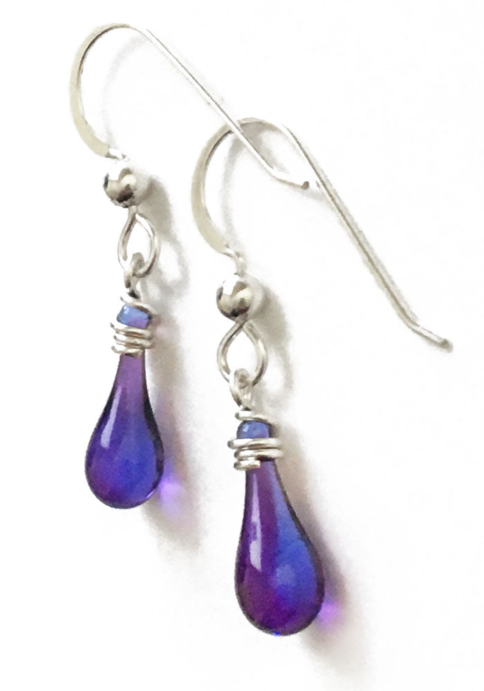 Demi Drop Earrings - glass Earrings by Sundrop Jewelry