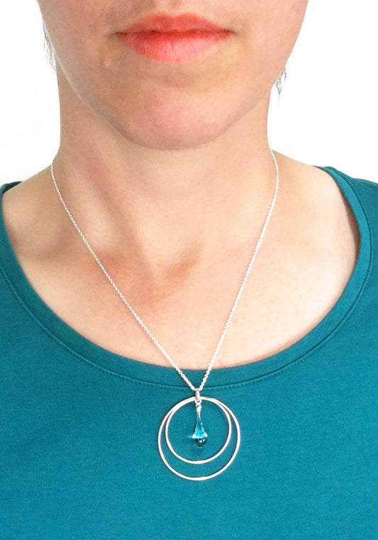 Sparkling Lime Eclipse Necklace