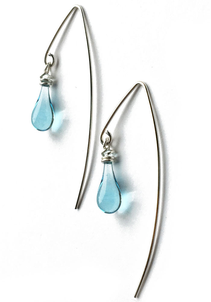 Marquise Earrings, short - glass Earrings by Sundrop Jewelry