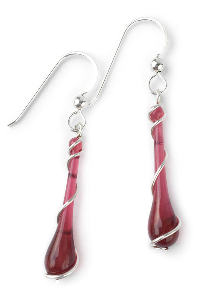 October Birthstone: Watermelon Tourmaline - glass Jewelry by Sundrop Jewelry